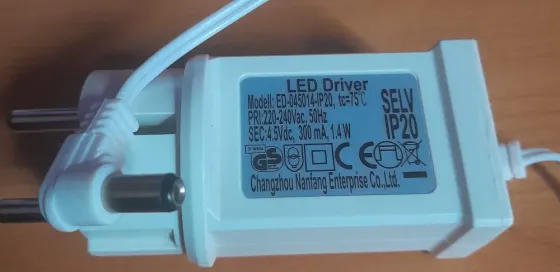 Блок живлення адаптер Ac/Dc Led Driver model Ed-045014-Ip20 4.5 V Львів