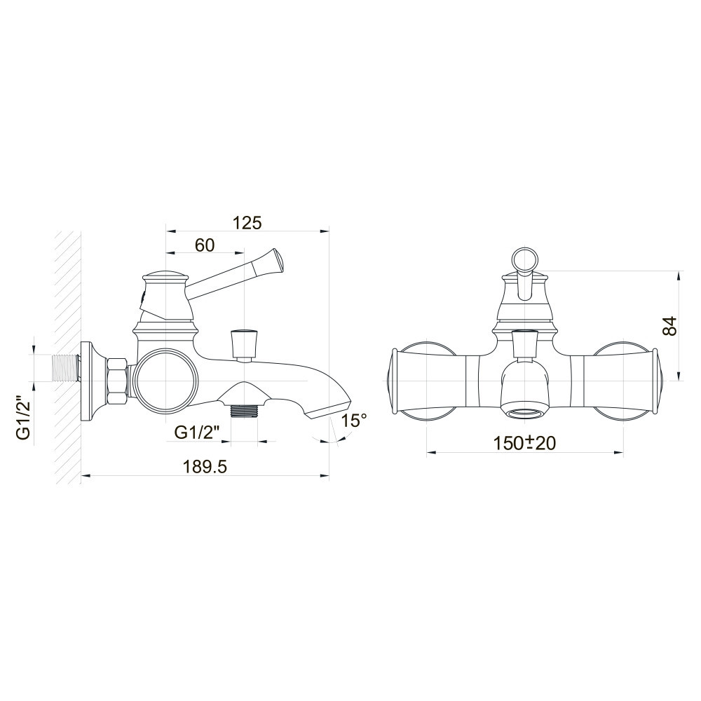 Змішувач для ванни Imprese Podzima Ledove ZMK01170104 Київ - фото 5
