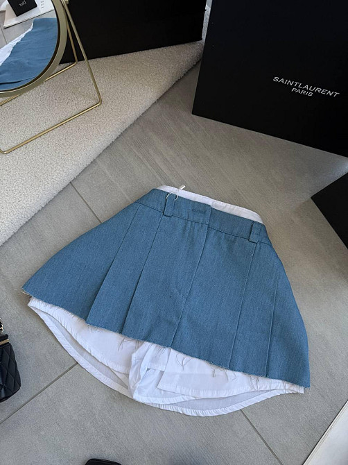 Женская базовая юбка-шорты турецкий джинс Одесса - изображение 3