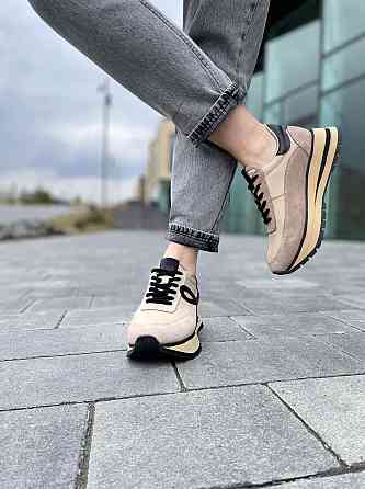 Phany Кросівки жіночі PHANY P0409147 капучіно (весна-осінь, шкіра+замша натуральна) (5003) Коломия