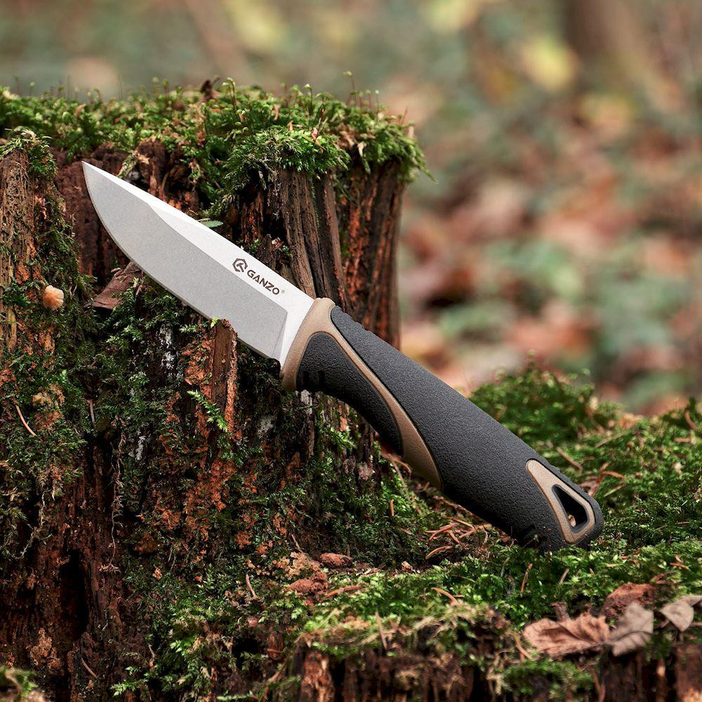 Ніж Ganzo G807-DY бежевий з ножнами Рівне - фото 7