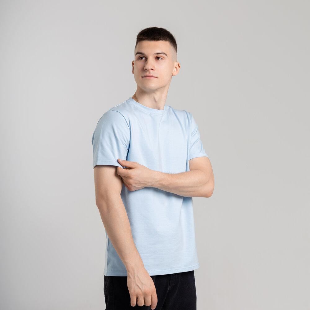 Чоловіча футболка світло-блакитна Pobedov Peremoga Київ - фото 3