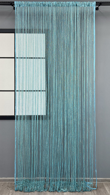 Штори-нитки з люрексом Блакитний 300х300см 1 шт (61-130) Київ - фото 2