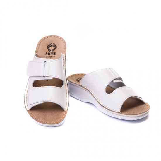 Шлепанцы женские белые Mubb Днепр
