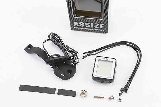 Велокомп'ютер 11-функцій, дротовий, чорно-сірий AS-823 (без батарейок) Київ