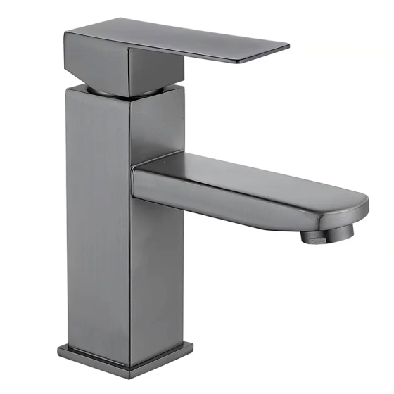 Смеситель для умывальника из нержавеющей стали SUS304 Mixxus KUB-001 графитовый (MI6093) Харьков