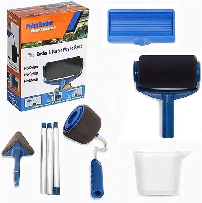 Набір для фарбування Paint Roller 5 в 1 ( валик+пензлик, кутова щітка,піднос для фарби,лоток 1л) Одеса - фото 5