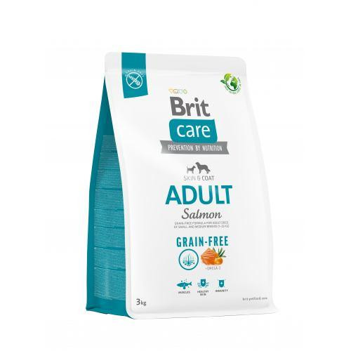 Сухой корм Brit Care Dog Grain-free Adult для собак малых и средних пород, беззерновой с лососем, 3 кг Киев - изображение 1