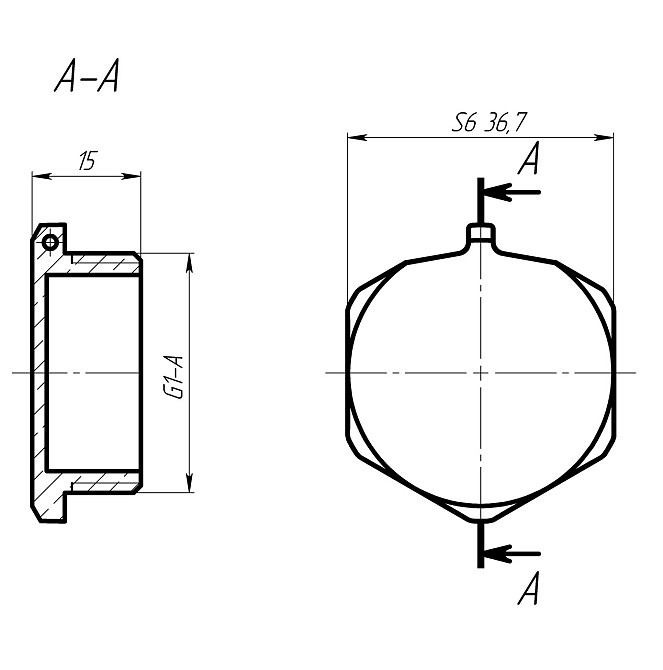 Заглушка 1| Н латунна під пломбу LC502P OPTIMUM Київ - фото 3