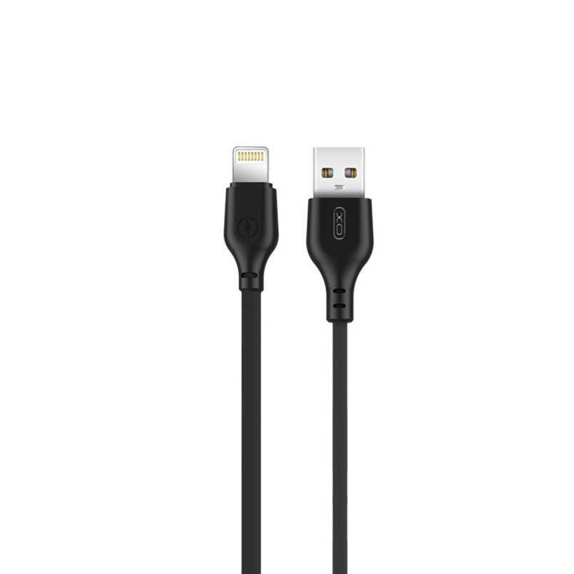 Кабель XO USB to Lightning 2,1А 1м чорний Львів - фото 1