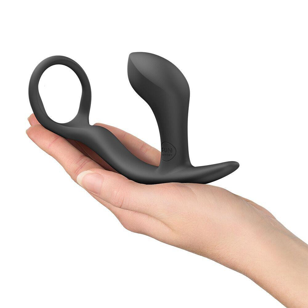 Анальна пробка з ерекційним кільцем Fun Factory BOOTIE RING Black (м'яте паковання!!!) Sex Aura Київ - фото 8