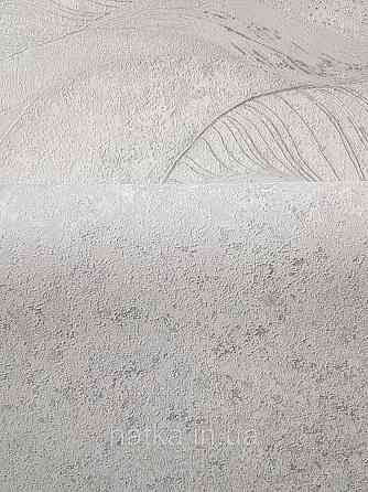 Шпалери вінілові на флізеліні метрові Sintra Edelina під штукатурку структурні сірі сріблясті Київ