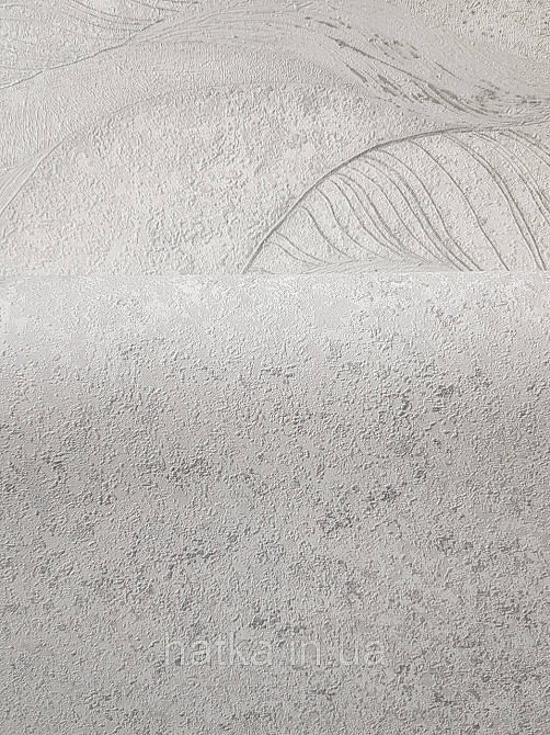 Шпалери вінілові на флізеліні метрові Sintra Edelina під штукатурку структурні сірі сріблясті Київ - фото 3