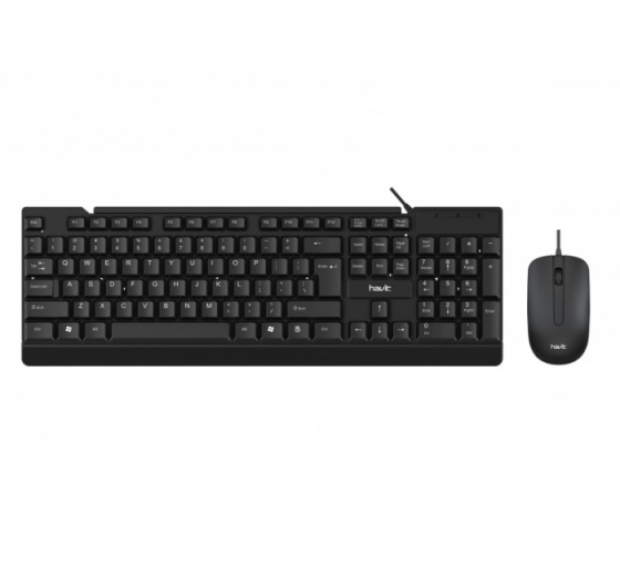 Набір клавіатура + миша Havit HV-KB272CM дротова USB чорний Житомир