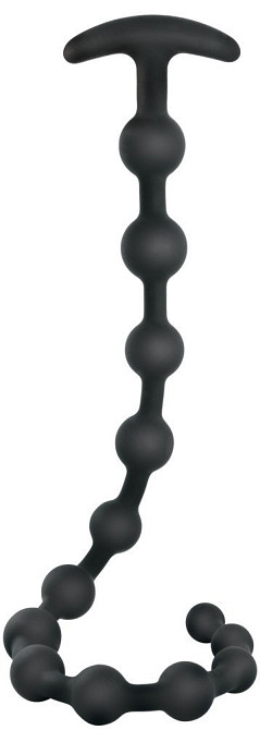Анальний ланцюжок - Black Velvets Anal Beads Silicone Sex Aura Київ - фото 2