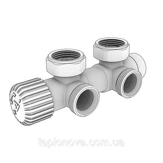 Комплект термостатический Vario Term TWINS 50 мм, угловой, правый, белый TSGS0206CFK/P Черновцы