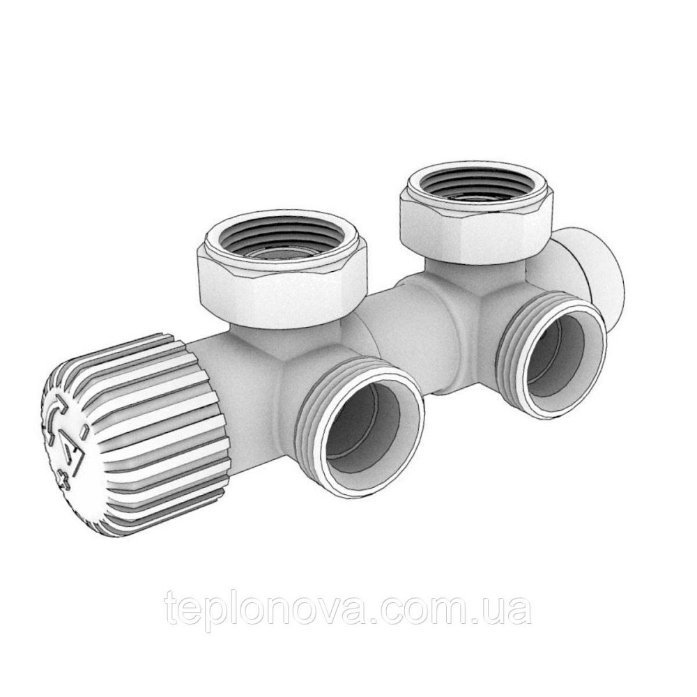 Комплект термостатичний Vario Term TWINS 50 мм, кутовий, правий, білий TSGS0206CFK/P Чернівці - фото 4