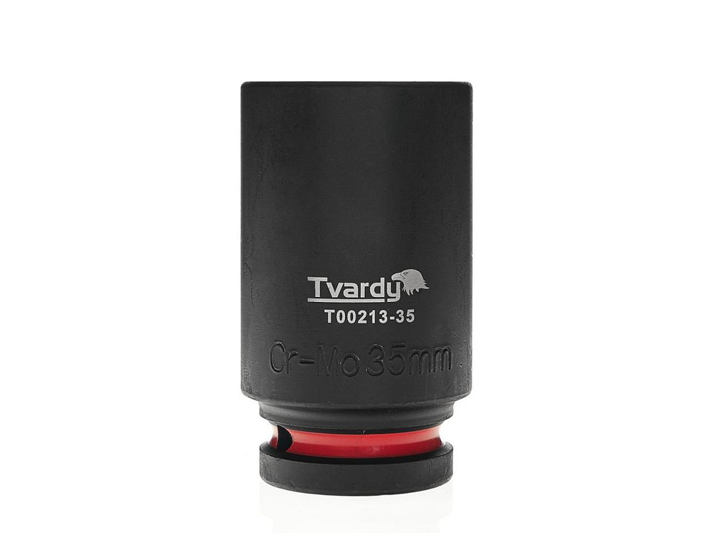 Головка ударна "Tvardy" з хром-молібденової сталі (Cr-Mo)  3/4"  6-гранна довга 35мм Киев - изображение 1