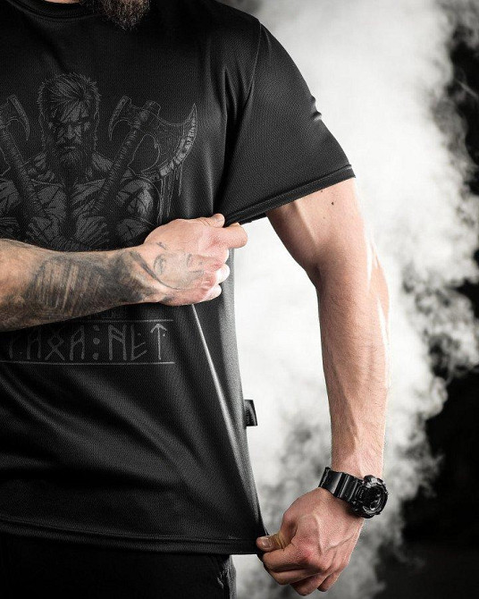 Тактическая футболка   Oblivion black Страха нет ДЛ6588 Одесса - изображение 4