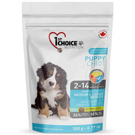 1st Choice Puppy Medium&Large Chicken ФЕСТ ЧОЙС ЩЕНОК СРЕДНИЙ КРУПНЫЙ КУРИЦА сухой суперпремиум корм для щенков средних и крупных пород Киев