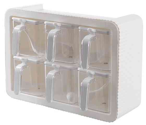 Набір спецівниць Violet House 0438 Spice White, 6 шт (7024354) Київ