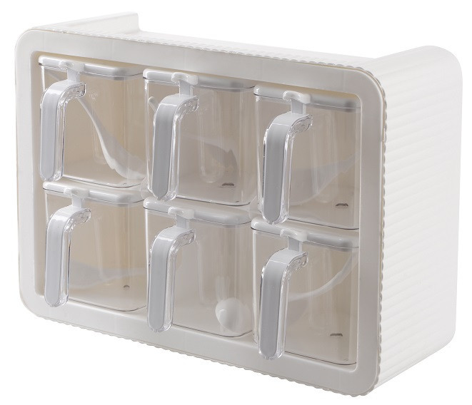 Набір спецівниць Violet House 0438 Spice White, 6 шт (7024354) Київ - фото 2