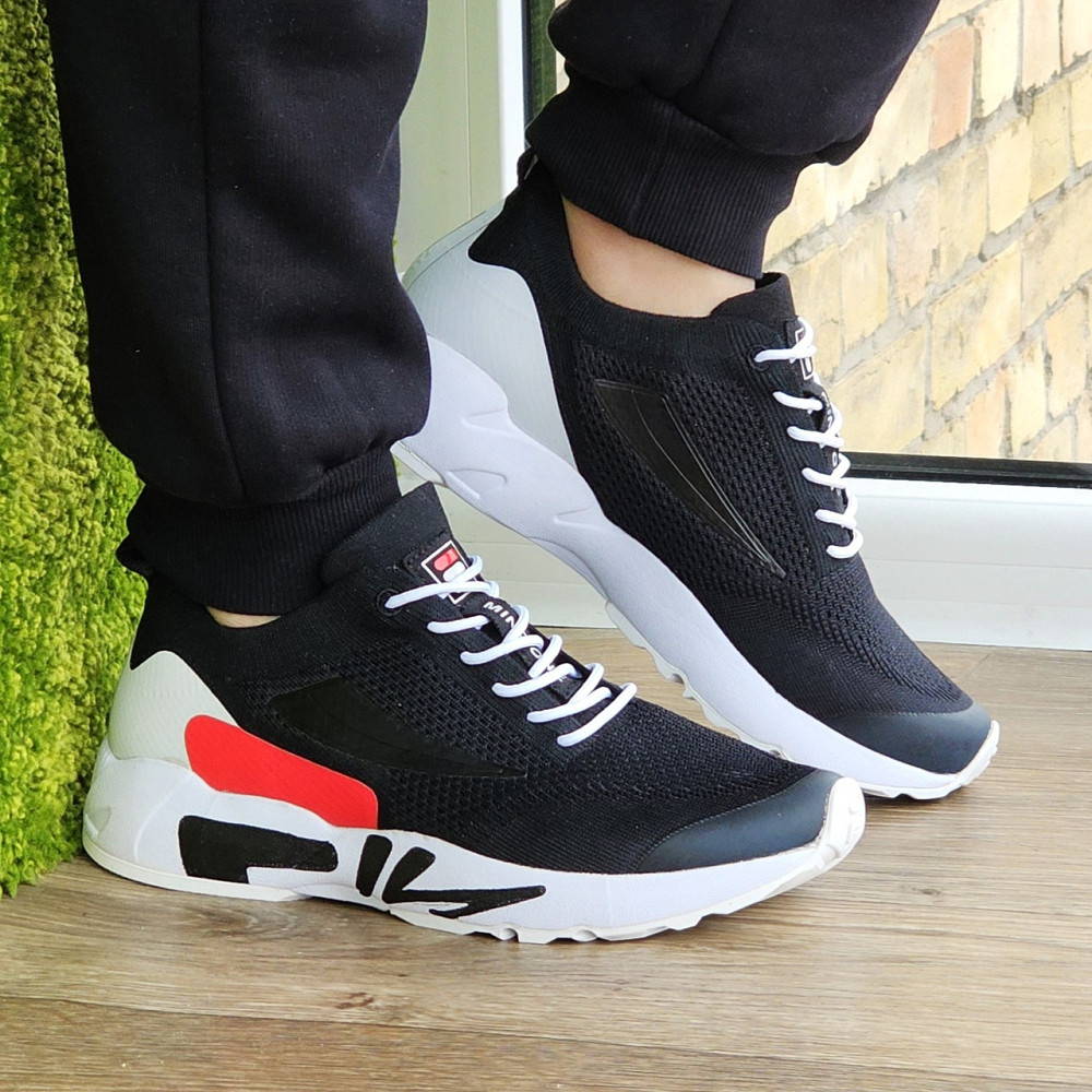 Кросівки FILA Чорні Чоловічі Філа Тканинні Літні для бігу (розміри: 41,42,43,44,45) Дніпро - фото 8