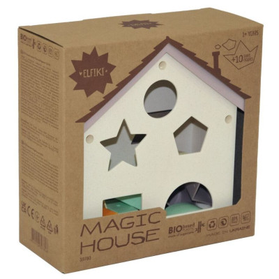 Розвиваюча іграшка Tigres ECO сортер Магічний будинок, ELFIKI (39780) Вінниця - фото 1