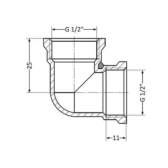 Угол Thermo Alliance Standart 1/2