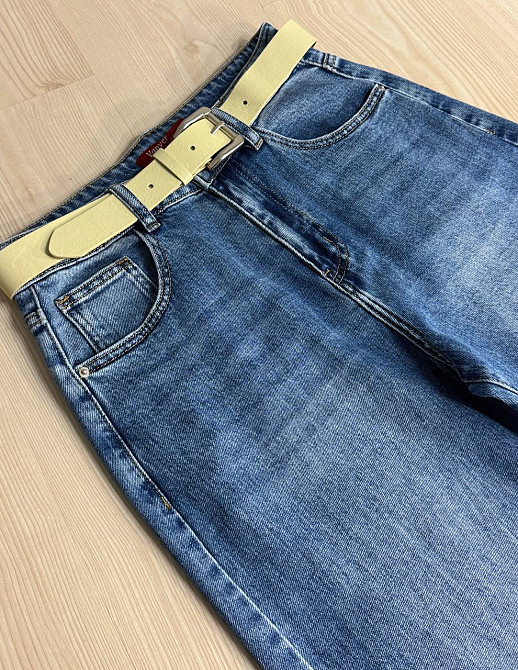 Джинсы женские Vanver 2007 палаццо широкие с поясом синие, синий, 28, 28, 76 см, 107 см Киев - изображение 11