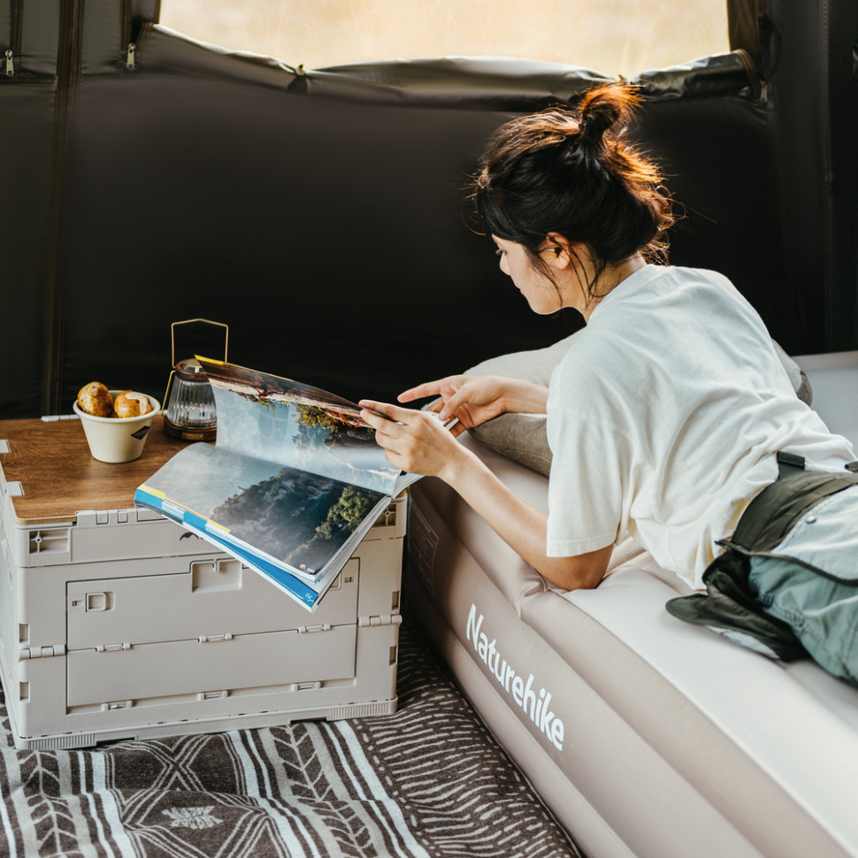 Складаний контейнер Naturehike CNK2450XB020, 23 л, бежево-сірий Київ - фото 9