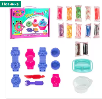 Набір для творчості Містер тісто Mini Sweets Strateg українською мовою (41008), шт Київ - фото 1