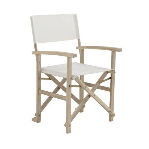 Раскладное садовое кресло из дерева Naterial бежевое Киев - изображение 1