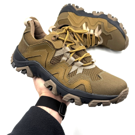 Тактичні кросівки койот – чоловічі військові, зносостійкі, легкі, для служби, полігону та активного відпочинку Львів
