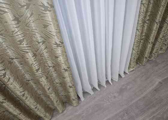 Шторная ткань жаккард 