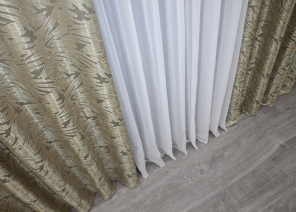 Шторная ткань жаккард 