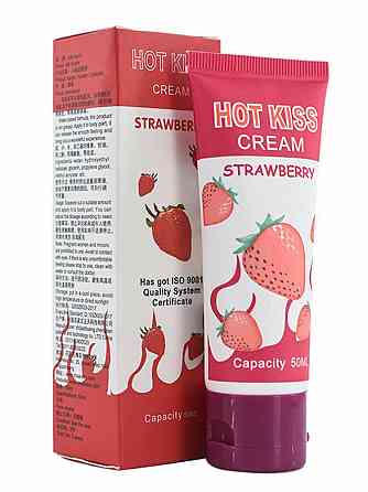 Лубрикант на водній основі "Hot Kiss" 50 мл - Полуниця - Інтимна змазка Вінниця