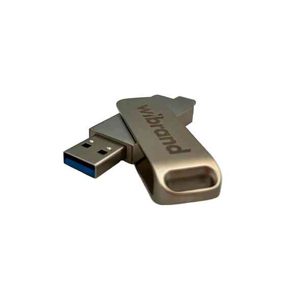 Портативний SSD Wibrand Wolf 2TB USB 3.2 Gen.2 Type-C/Type-A Read/Write 1000MB/s Silver Одеса
