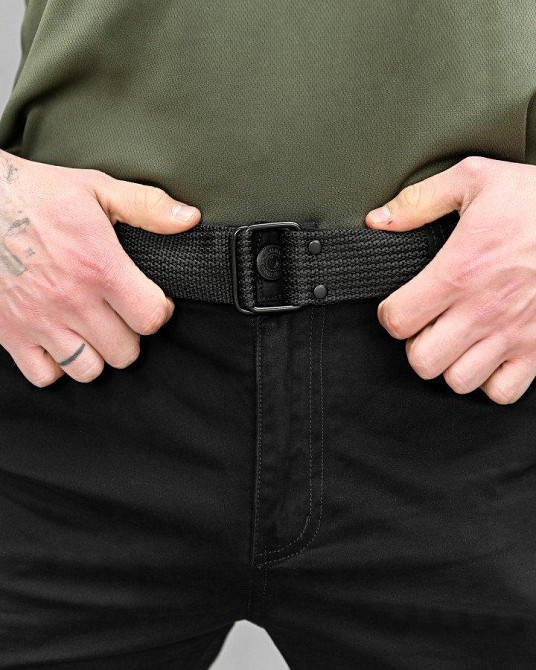 Штаны карго  черные pasifik  с поясом ДЛ7254 Одесса - изображение 6