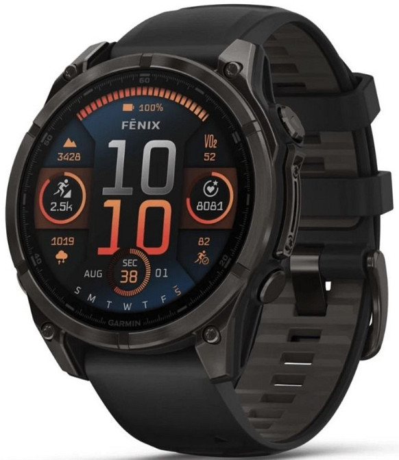 Смарт-годинник Garmin fenix 8 (47 мм) Sapphire AMOLED карбоново-сірий. Київ - фото 7