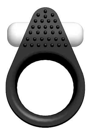 Эрекционное кольцо LIT-UP SILICONE STIMU RING 1, BLACK Sex Aura Киев