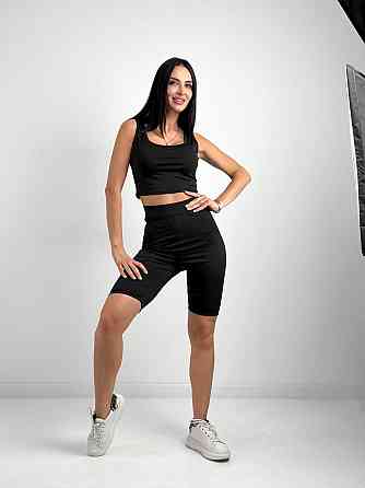 Літній костюм топ і велосипедки "Mario" оптом | Розпродаж моделі Київ