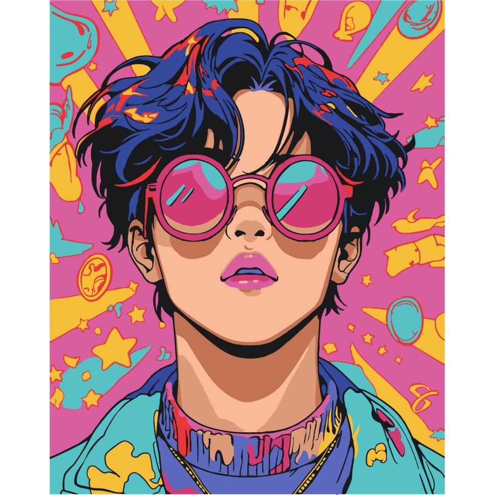 Картина за номерами "Рожеві окуляри" 10162-AC 40х50 см Вінниця - фото 1