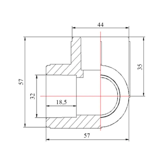 Трійник кутовий PPR Blue Ocean 32, 90° Київ