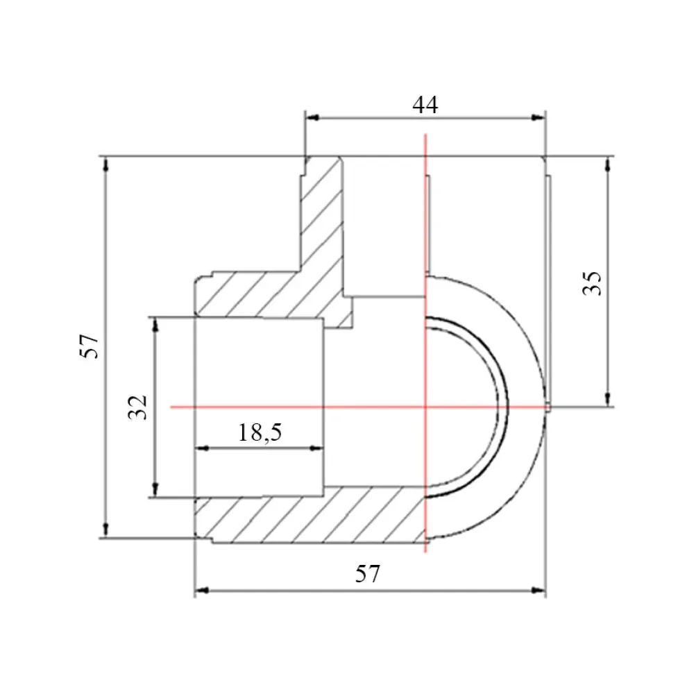 Тройник угловой PPR Blue Ocean 32, 90° Киев - изображение 2
