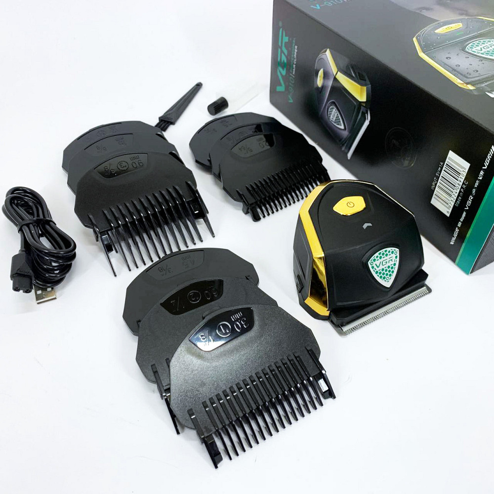 Бездротова машинка для стрижки для дому VGR Акумуляторний універсальний тример стрижки EN-90 Київ - фото 1