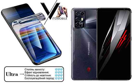 Поліуретанова плівка Ultra для nubia Red Magic 6, 6R, 6S Pro – мінімальна товщина, максимальний захист! Київ