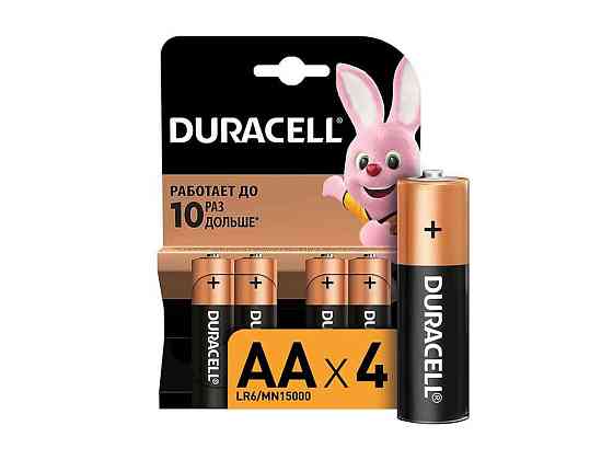 Батарейка лужна LR6/AA 4шт (блістер) ТМ Duracel Київ