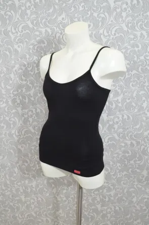 Майка жіноча на тонких бретелях чорна Lans 31/005/2 XL Київ