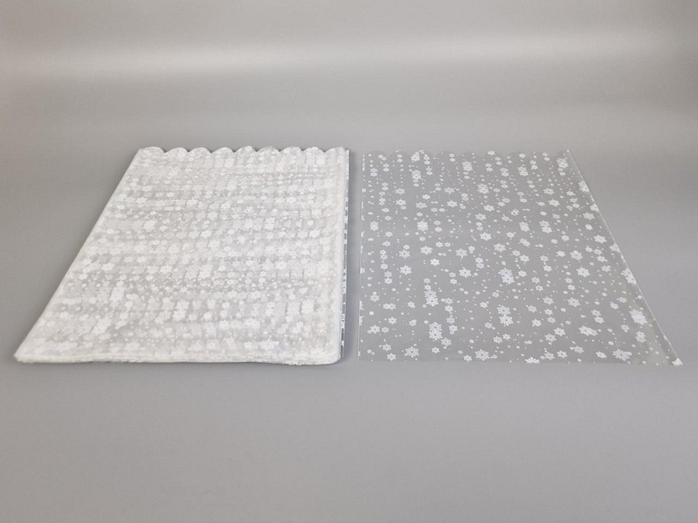 Пакет із малюнком для пакування подарунків (30*40) No96/2 (ажурний) "Сніжинка" (100 шт.) Харків - фото 1